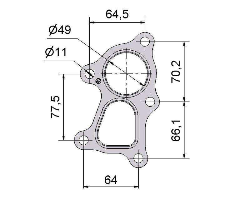 № 2505163 Комплект прокладок турбіни Kia 2.5D, Hyundai 2.5D, Mitsubishi 2.5D