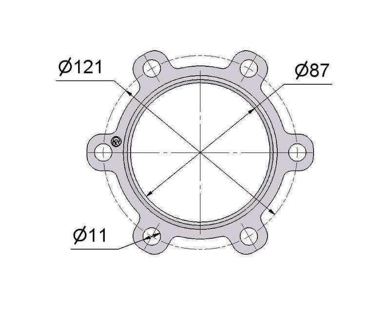 № 2505177 Комплект прокладок турбіни DAF 12.5D