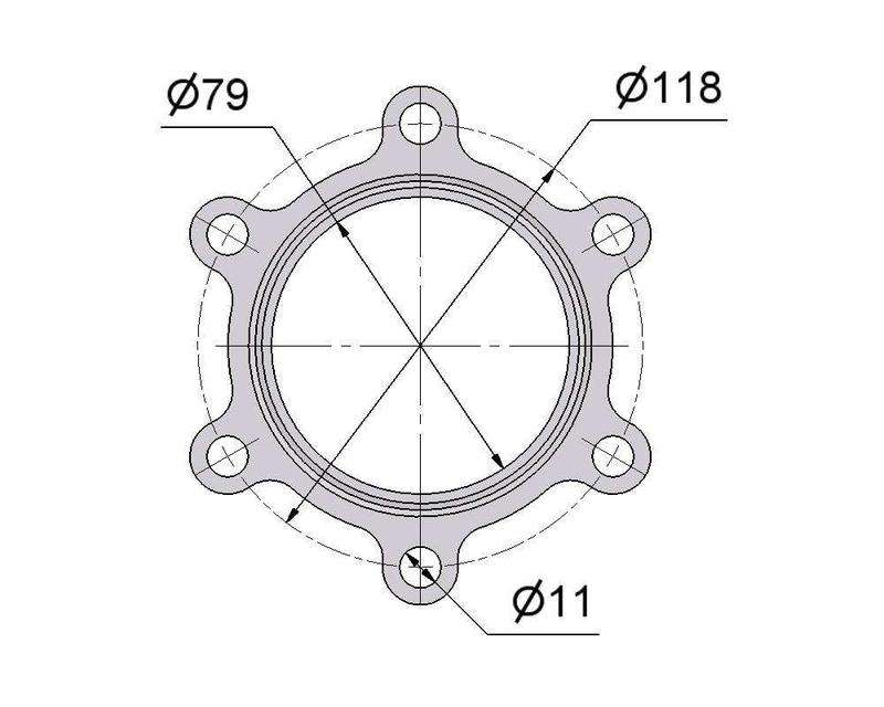 № 2505153 Комплект прокладок турбіни Mercedes 12.0D, Volvo 320hp, Scania 11.0D 465823-5002S, 3518911, 3536816, 3580214