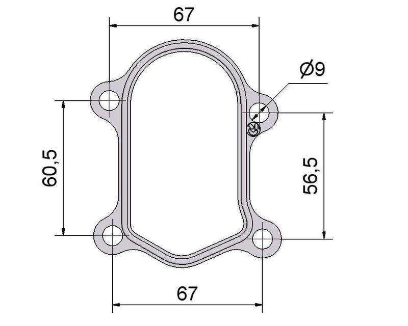 №2505146 Комплект прокладок турбіни Iveco 2.8D, Opel 2.8D, Renault 2.8D 49135-05000, 454061-5010S, 454061-5010S