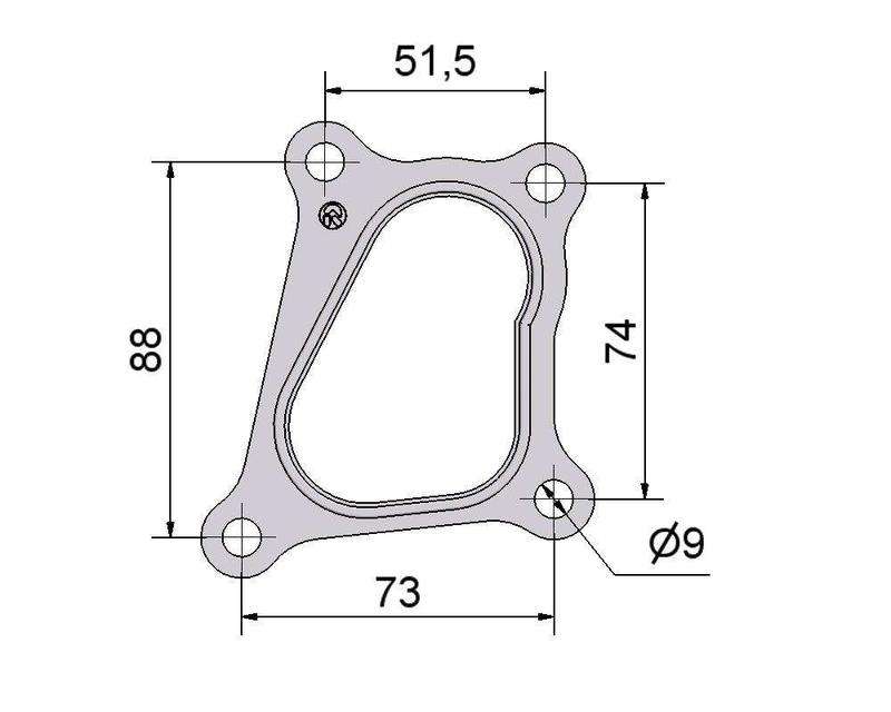 № 2505201 Комплект прокладок турбіни Toyota 1.4D, BMW 1.4D